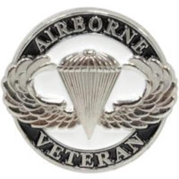 Eagle Emblems P12019 Pin - Army Paratrooper, Veteran - 1.625 in.