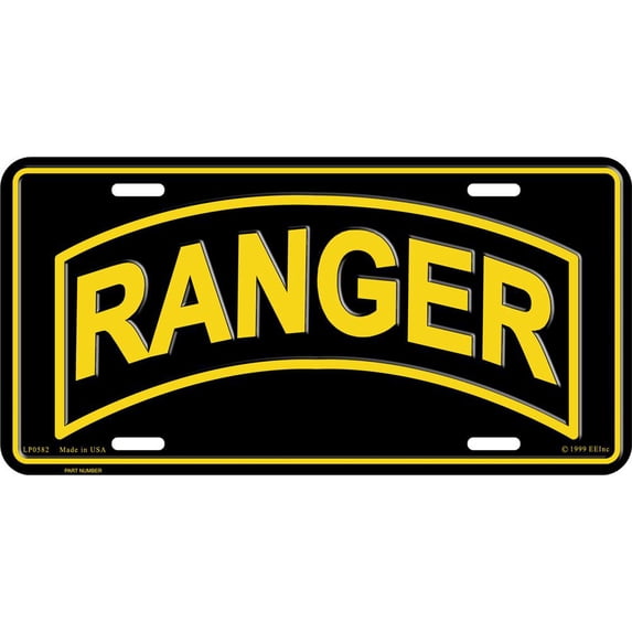 U.S. Army Ranger License Plate