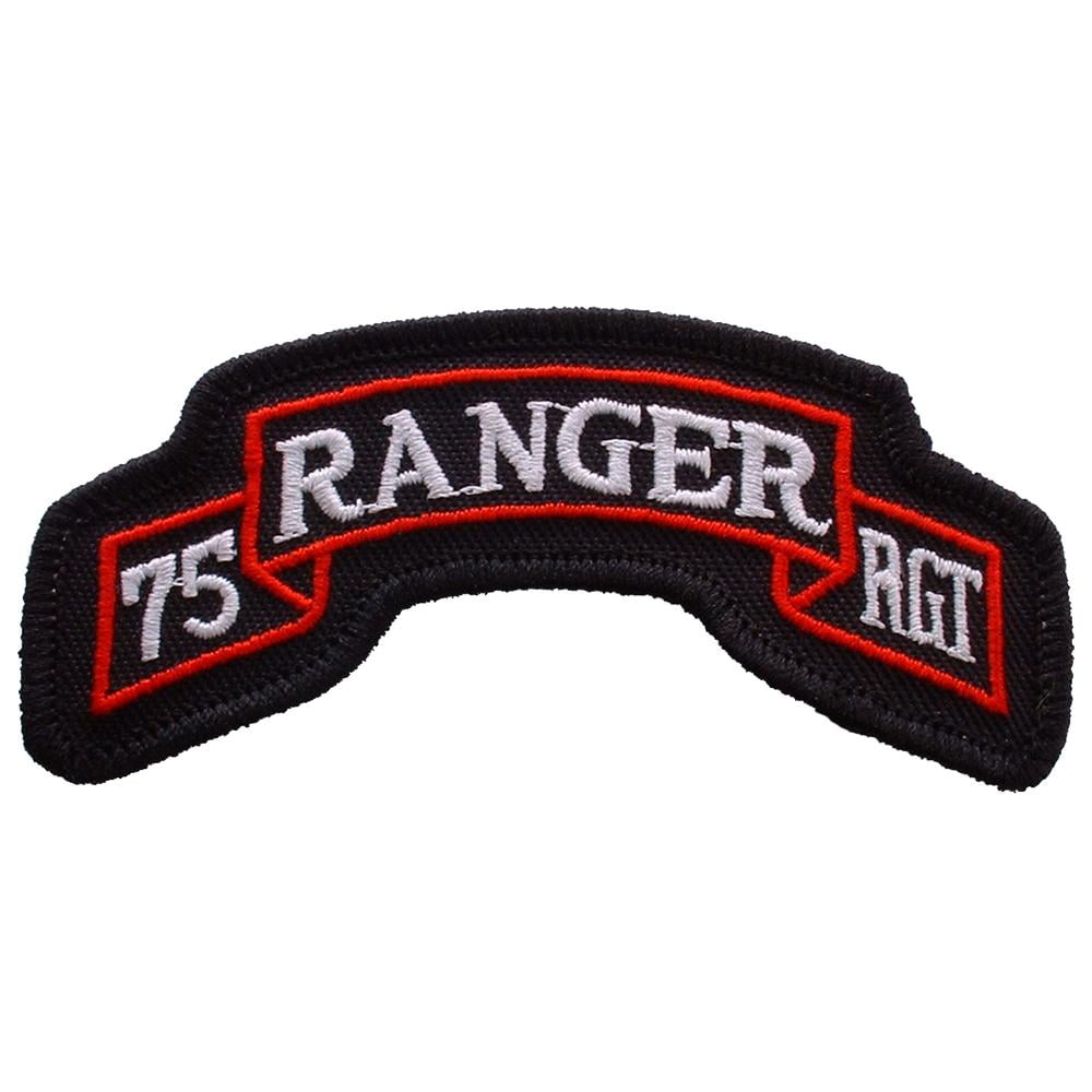 U.S. Army Ranger Regiment Patch Black & White 3 5/8
