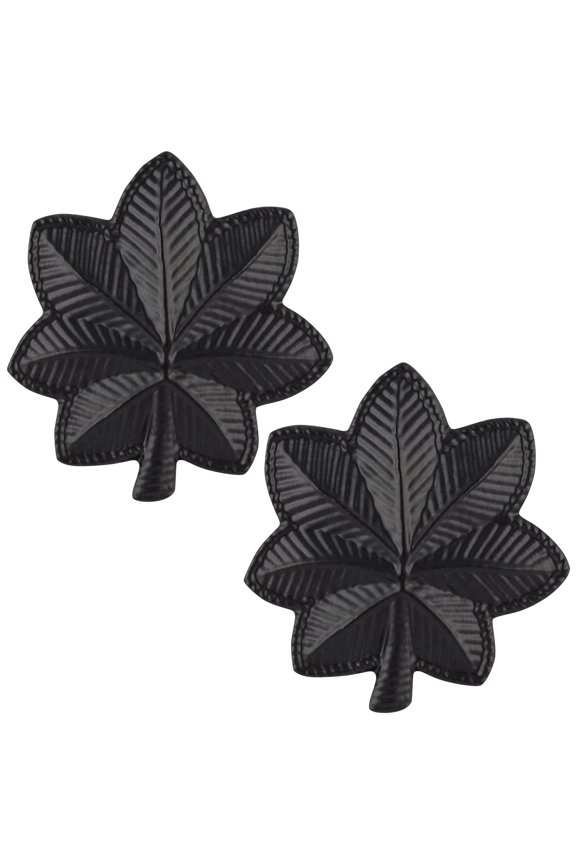 U.S. Army Rank Lieutenant Colonel Subdued Black Metal Rank Pair