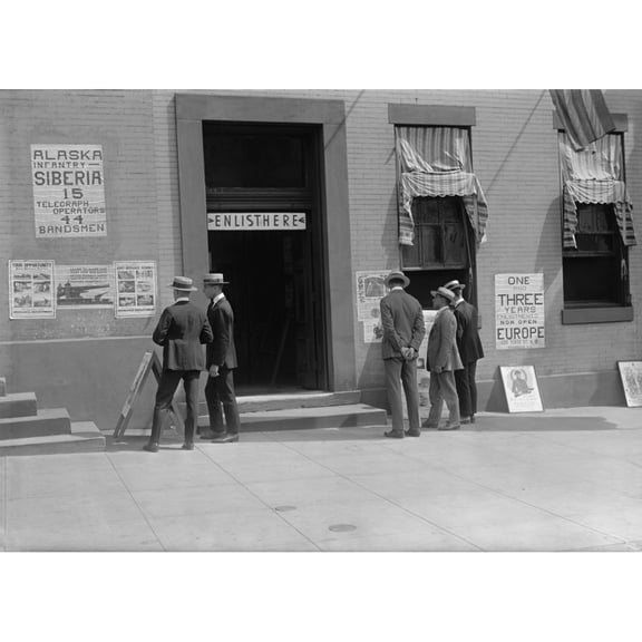 U.S. Army Recruiting Station Service In Siberia And Europe In 1919 History (24 x 18)