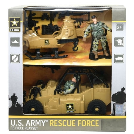 U.S. Army Rescue Force 13 Piece Playset