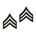 thumbnail image 1 of U.S. Army Sergeant Black Metal Rank Pin STA-BRITE, 1 of 1