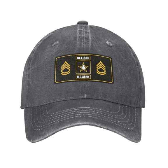 U.S. Army Sergeant First Class Adult Adjustable Classic Washed Casquette Cap Hat Baseball Cap For Man For Woman