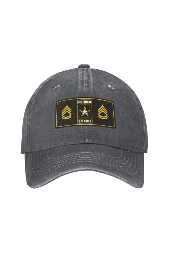 U.S. Army Sergeant First Class Adult Adjustable Classic Washed Casquette Cap Hat Baseball Cap For Man For Woman
