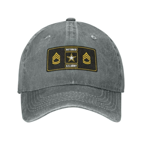 U.S. Army Sergeant First Class Adult Adjustable Classic Washed Casquette Cap Hat Baseball Cap For Man For Woman