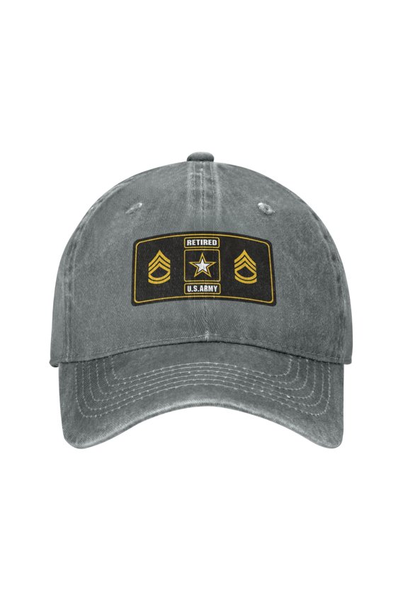 U.S. Army Sergeant First Class Adult Adjustable Classic Washed Casquette Cap Hat Baseball Cap For Man For Woman
