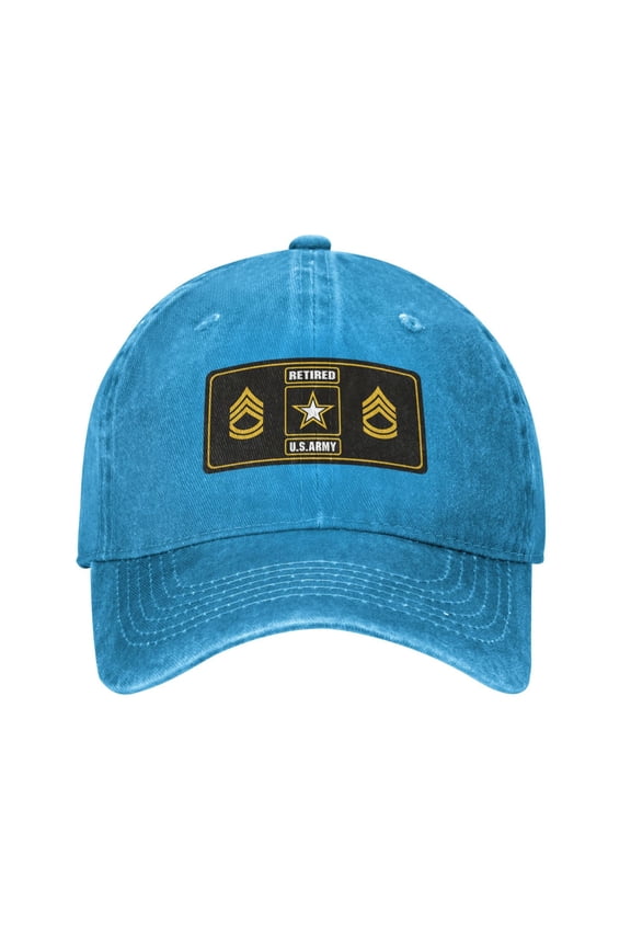 U.S. Army Sergeant First Class Adult Adjustable Classic Washed Casquette Cap Hat Baseball Cap For Man For Woman