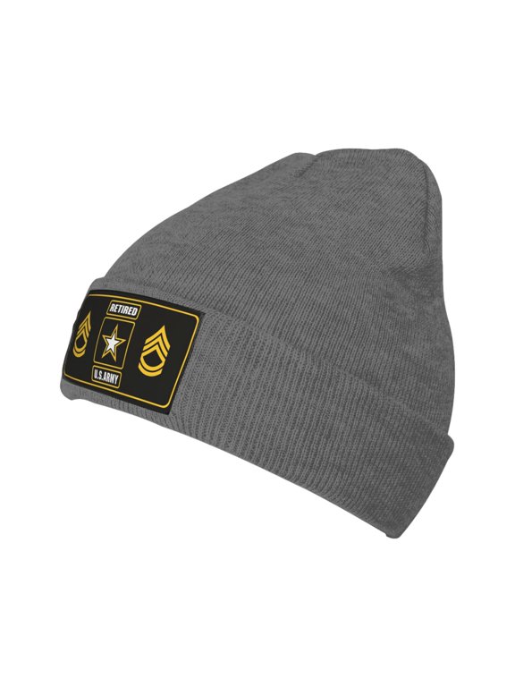 U.S. Army Sergeant First Class Knit Beanie Acrylic Knitted Hat Men Beanie Winter Warm Beanies Women Casual Skullies Outdoor