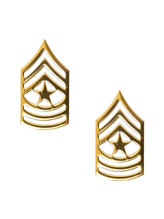 U.S. Army Sergeant Major E9 Metal Rank Insignia novelty Pins 13/16" 11/2"