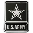 thumbnail image 1 of U.S Army Silver Metal Chrome Plated Car Auto Solid Emblem, 1 of 1