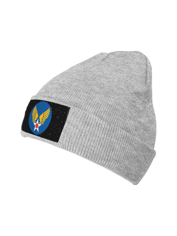 United States Army Air Forces Knitted Hat Winter Beanie For Men Women, Acrylic Beanie Soft Warm Knit Hat Ski Stocking Cuffed Cap