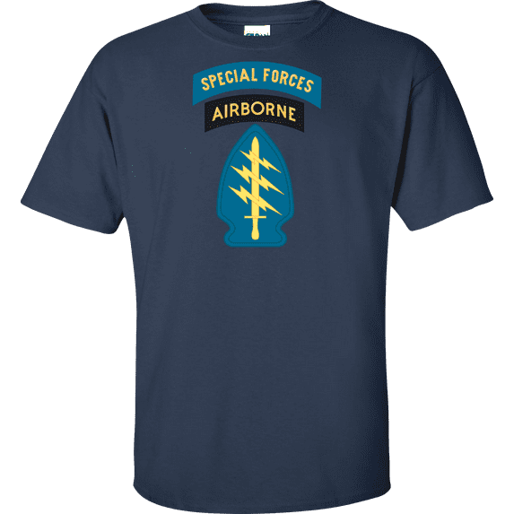 U.S. Army Special Forces Airborne Insignia and Tab T-shirt