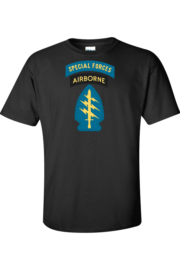 U.S. Army Special Forces Airborne Insignia and Tab T-shirt