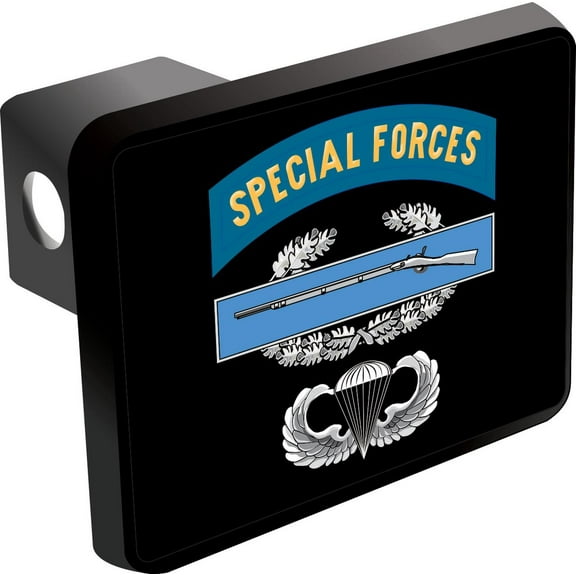 U.S. Army Special Forces CIB Jump Wings Trailer Hitch Cover