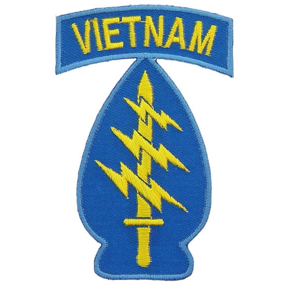 U.S. Army Special Forces Vietnam Patch Yellow & Blue 3"