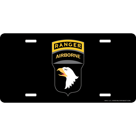 U.S. Army Special Forces with Airborne and Ranger Tab License Plate