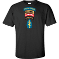 thumbnail image 1 of U.S. Army Special Forces with Ranger Sapper and Airborn Tabs T-shirt, 1 of 1