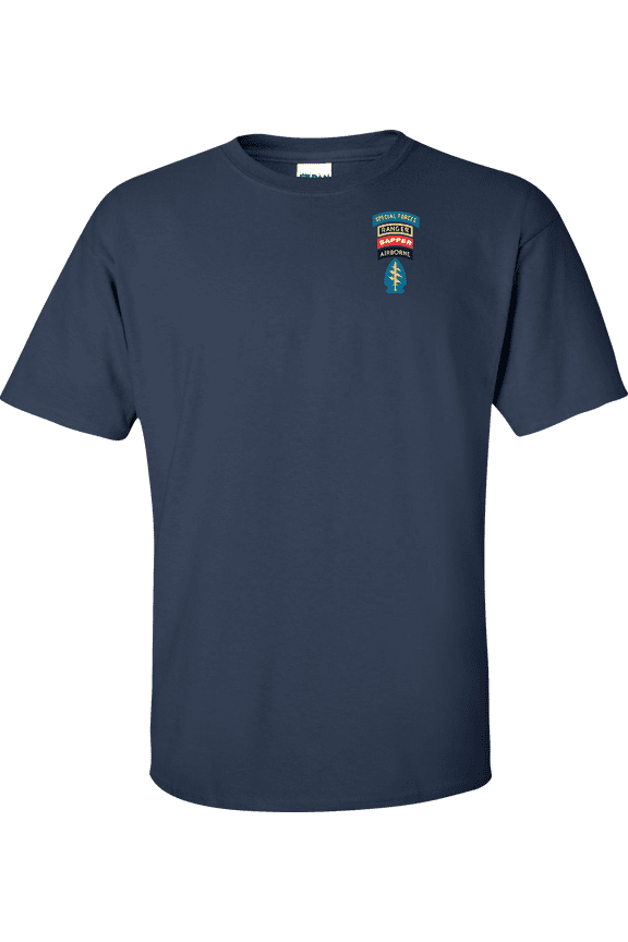 U.S. Army Special Forces with Ranger Sapper and Airborn Tabs T-shirt