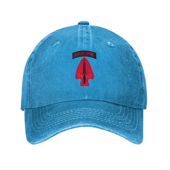 U.S. Army Special Operations Command Ssi (1989-2015) Cowboy Hat Baseball Hat Trucker Hat For Men Women Retro Denim Hats Baseball Cap Dad Hat
