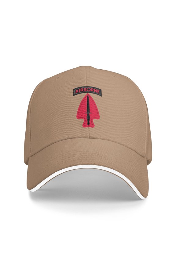 U.S. Army Special Operations Command Ssi (1989-2015) Unisex Sandwich Cap Classic Baseball Capunisex Adjustable Casquette Dad Hat