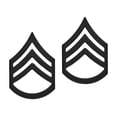 thumbnail image 1 of U.S. Army Staff Sergeant Black Metal Rank Pin STA-BRITE, 1 of 1