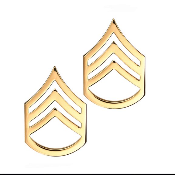 U.S. Army Staff Sergeant Rank Pin STA-BRITE