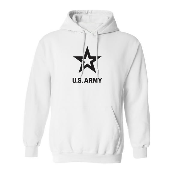 U.S. Army Star Black Ink Adult Hooded Sweatshirt