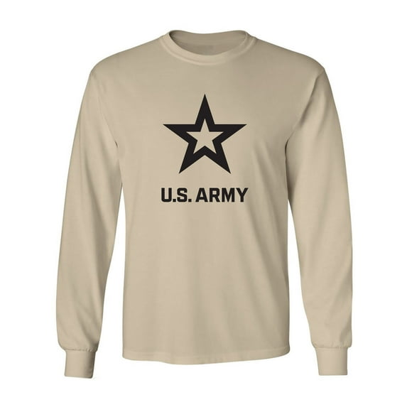 U.S. Army Star Black Ink Adult Long Sleeve T-shirt