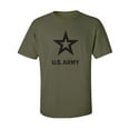 thumbnail image 1 of U.S. Army Star Black Ink Adult Short Sleeve T-shirt, 1 of 4