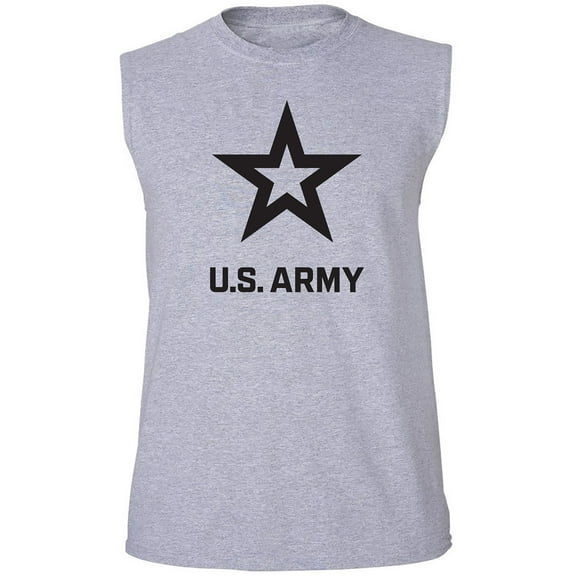 U.S. Army Star Black Ink Adult Sleeveless Tee