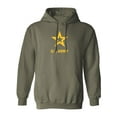 thumbnail image 1 of U.S. Army Star Gold Ink Adult Hooded Sweatshirt, 1 of 3