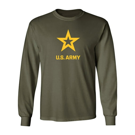 U.S. Army Star Gold Ink Adult Long Sleeve T-shirt