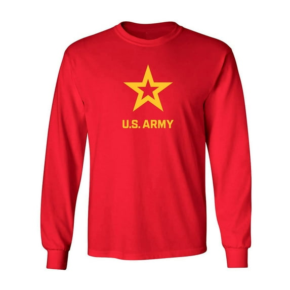 U.S. Army Star Gold Ink Adult Long Sleeve T-shirt