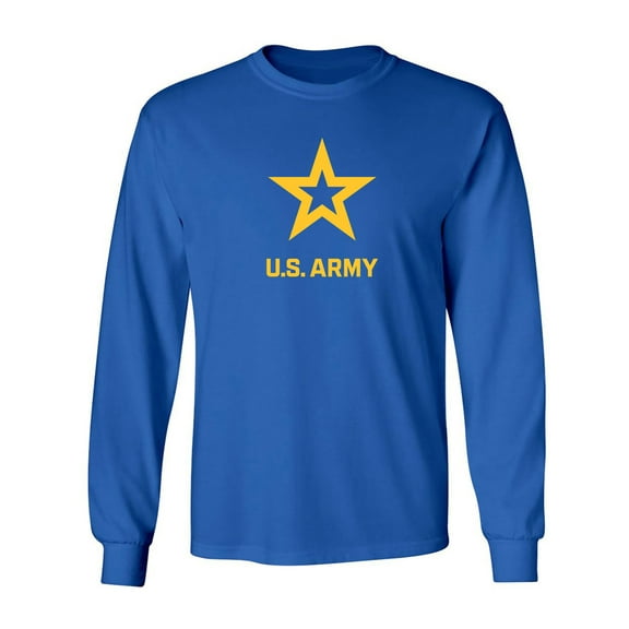 U.S. Army Star Gold Ink Adult Long Sleeve T-shirt