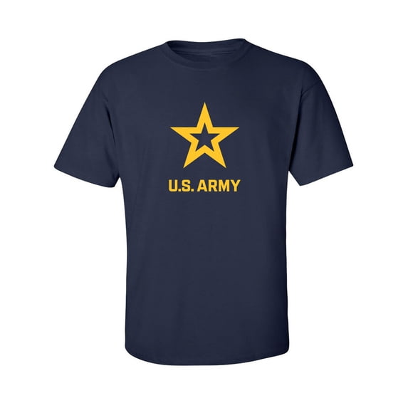 U.S. Army Star Gold Ink Adult Short Sleeve T-shirt