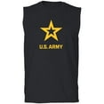 thumbnail image 1 of U.S. Army Star Gold Ink Adult Sleeveless Tee, 1 of 3