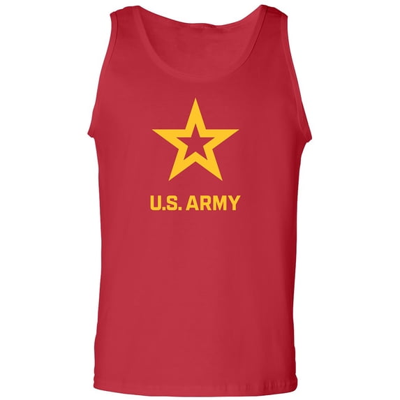 U.S. Army Star Gold Ink Adult Tank Top