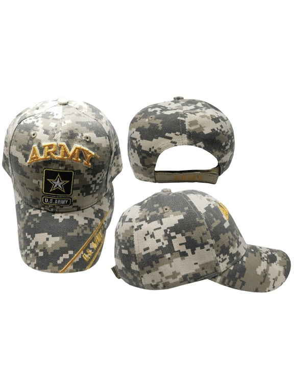 U.S. Army Star Logo Camo Camouflage Ball Cap Baseball Embroidered Licensed Hat