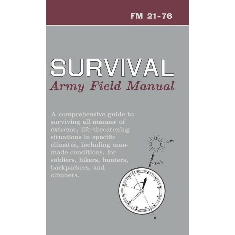 U.S. Army Survival Manual: FM 21-76 (Hardcover) - Walmart.com