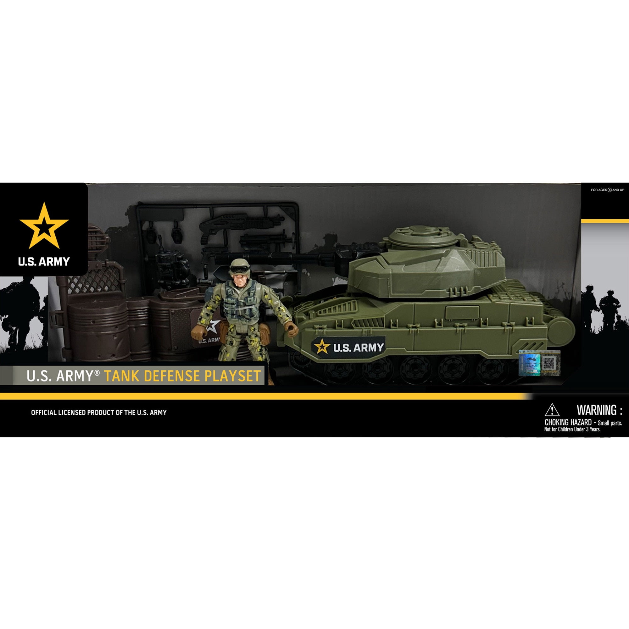 U.S. Army: Tank Defense Kids Playset with Soldier