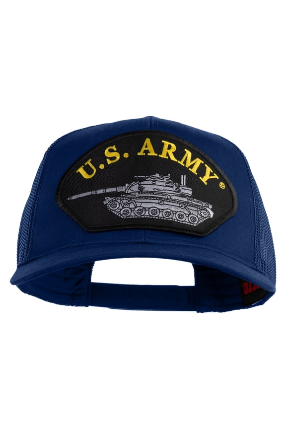 U.S. Army Tank Patched Solid Cotton Twill Mesh Prostyle Cap - Royal OSFM