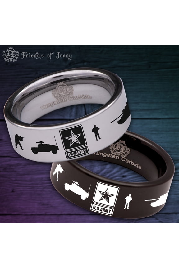U.S. Army Tungsten Carbide Ring