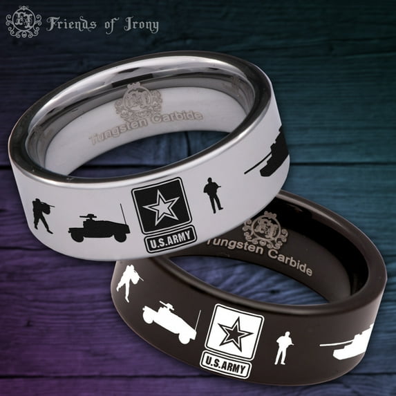 U.S. Army Tungsten Carbide Ring