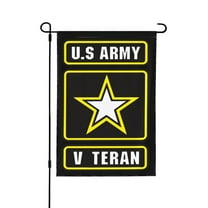 U.S. Army V Teran Garden Flag 12.5 X 18 Inch Double Sided, Decorative Flag Balcony Courtyard Indoor Welcome Garden Flag