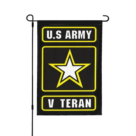 U.S. Army V Teran Garden Flag 12.5 X 18 Inch Double Sided, Decorative Flag Balcony Courtyard Indoor Welcome Garden Flag