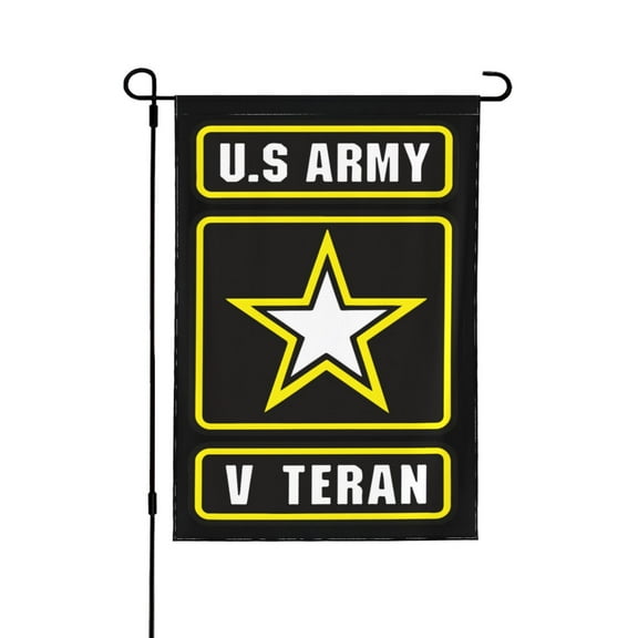 U.S. Army V Teran Garden Flag 12.5 X 18 Inch Double Sided, Decorative Flag Balcony Courtyard Indoor Welcome Garden Flag