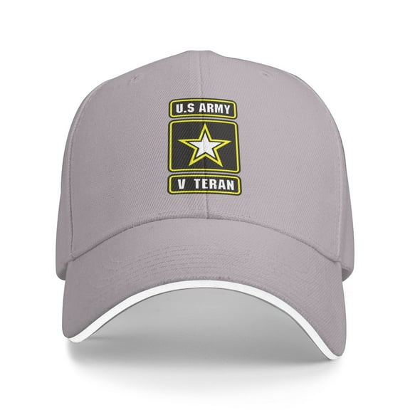 U.S. Army V Teran Men Women Sandwich Cap Classic Baseball Capunisex Adjustable Casquette Dad Hat