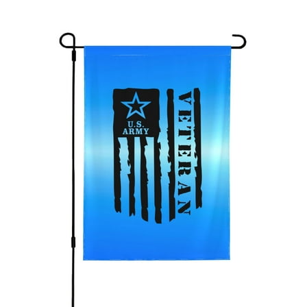 U.S Army Veteran Flag Garden Flag 12.5 X 18 Inch Double Sided, Decorative Flag Balcony Courtyard Indoor Welcome Garden Flag