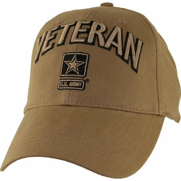 US Army Veteran Baseball Hat Coyote Brown